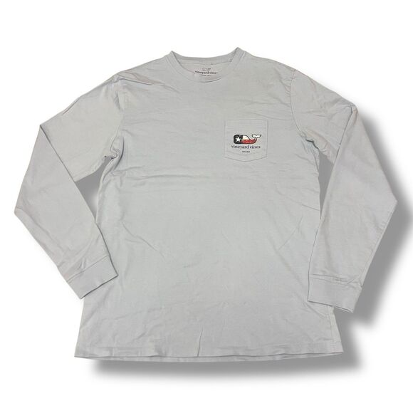 Vineyard Vines Shirt Large Whale Texas Unisex Long Sleeve - Picture 4 of 10